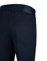 Hattric Parker Straight Lightweight Stretch Waist Chino Trousers Navy