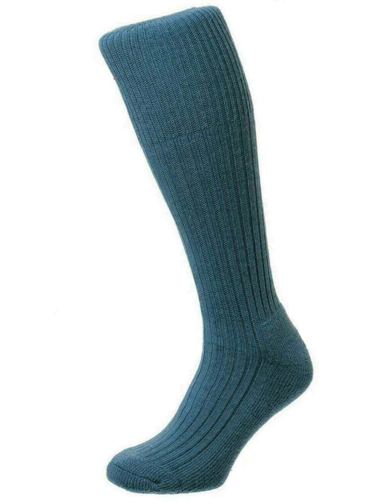 HJ Hall Commando Outdoor Woolrich Socks Airforce Blue - 6-11