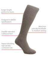 HJ Hall Commando Outdoor Woolrich Socks Airforce Blue - 6-11
