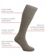 HJ Hall Commando Outdoor Woolrich Socks Olive - Socks