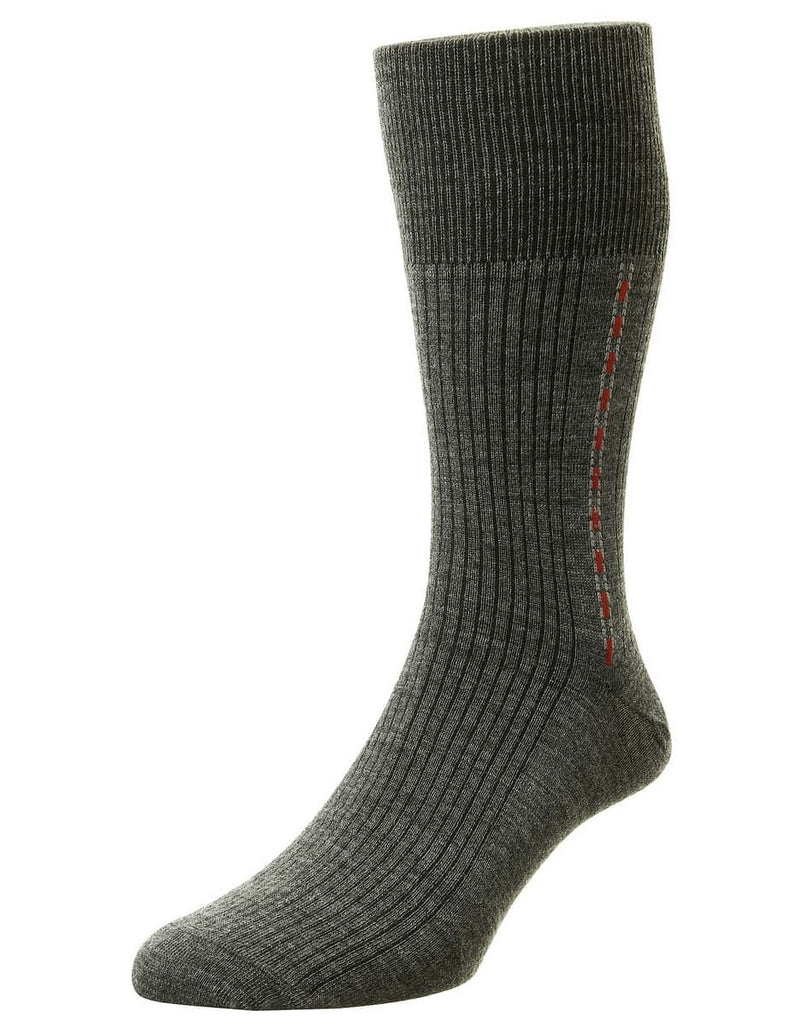 HJ Hall Fancy Panel HJ44 Fancy Panel Half Hose Classic Sock