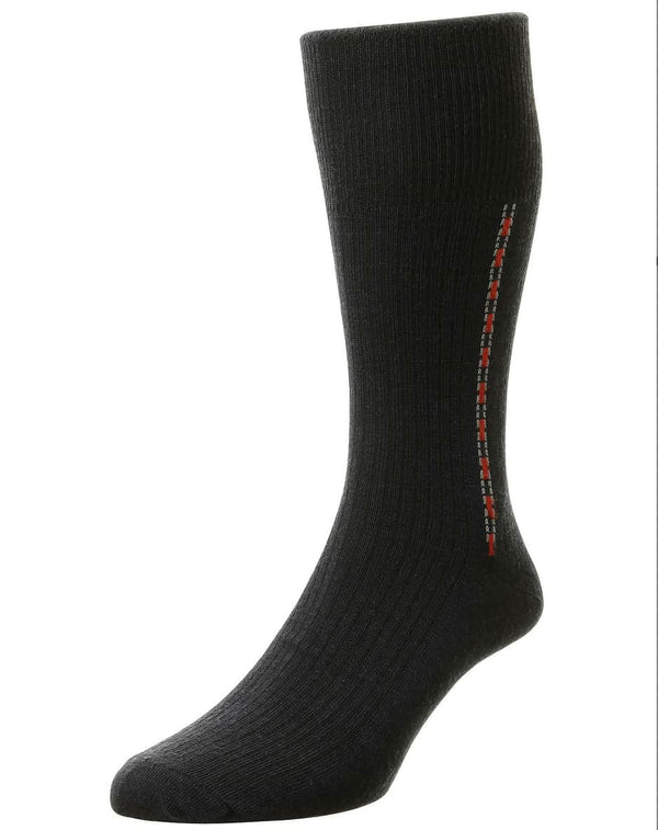 HJ Hall Fancy Panel HJ44 Fancy Panel Half Hose Classic Sock