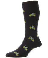 HJ Hall HJ61 Cotton Rich Tractor Design Socks UK 6-11