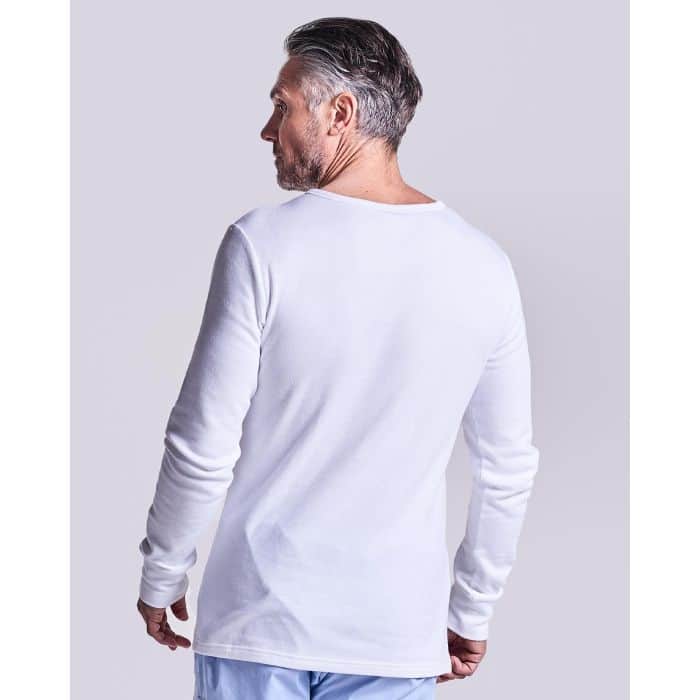 HJ Hall Mens Thermal Long Sleeve Top White Northern Ireland Belfast