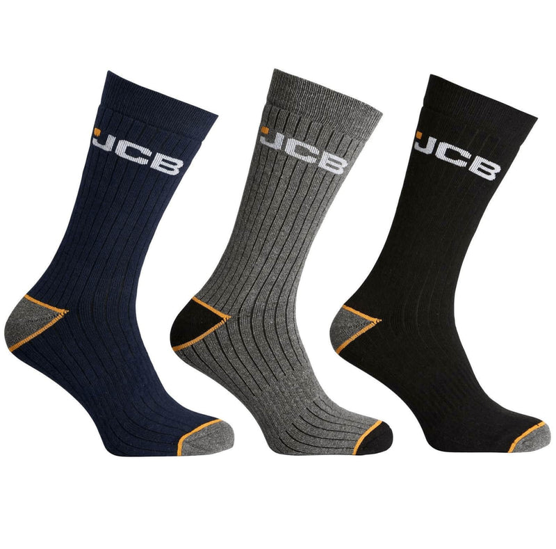 JCB Outdoor Activity Mens Socks - Navy Multicolour