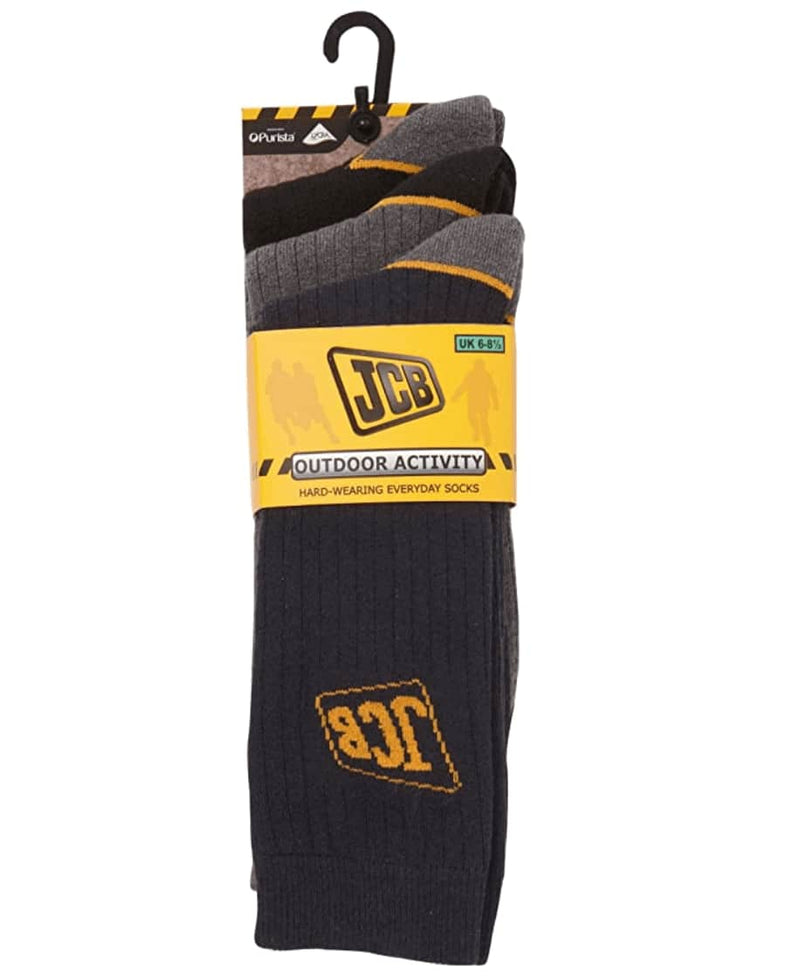 JCB Outdoor Activity Mens Socks - Navy Multicolour