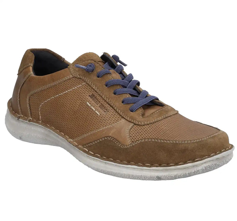 Josef Seibel Men’s Anvers 97 Castagne Leather Elasticated Shoes