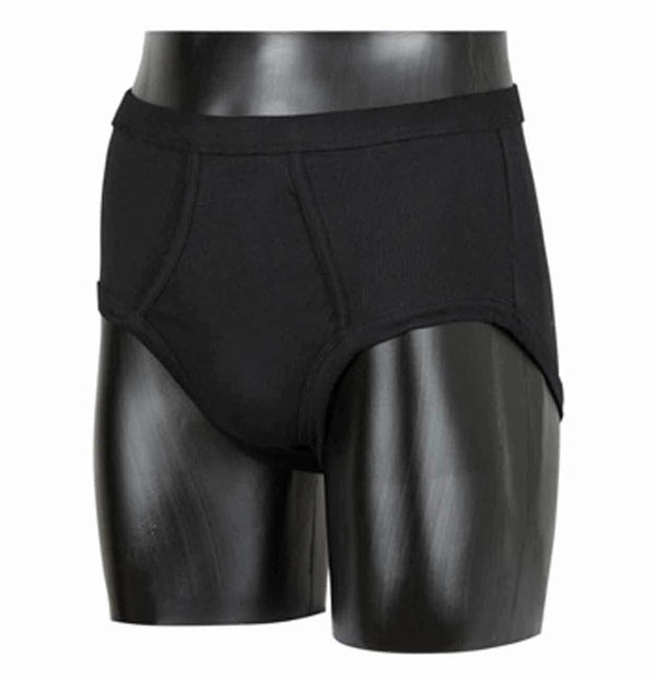 Klazig Underwear Briefs With Fly Single Pack Black