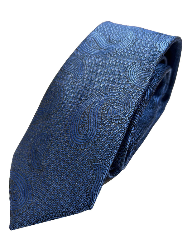 Knightsbridge Neckwear Paisley Blue Tie Ballynahinch Northern Ireland