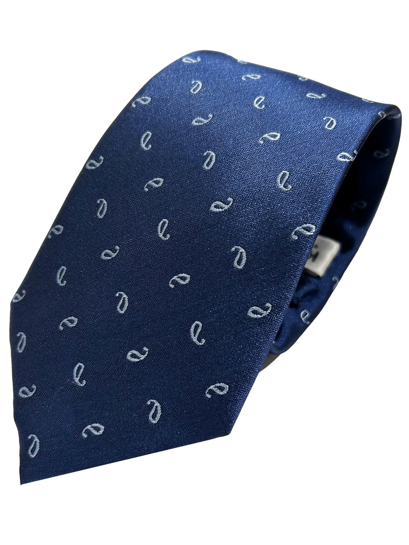 Knightsbridge Neckwear Tie MWY311648-4 Paisley Navy/Blue Ballynahinch