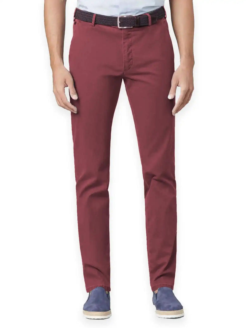 LCDN By Nalo Bruno Stretch Mens Chino Trousers Rose Red Northern