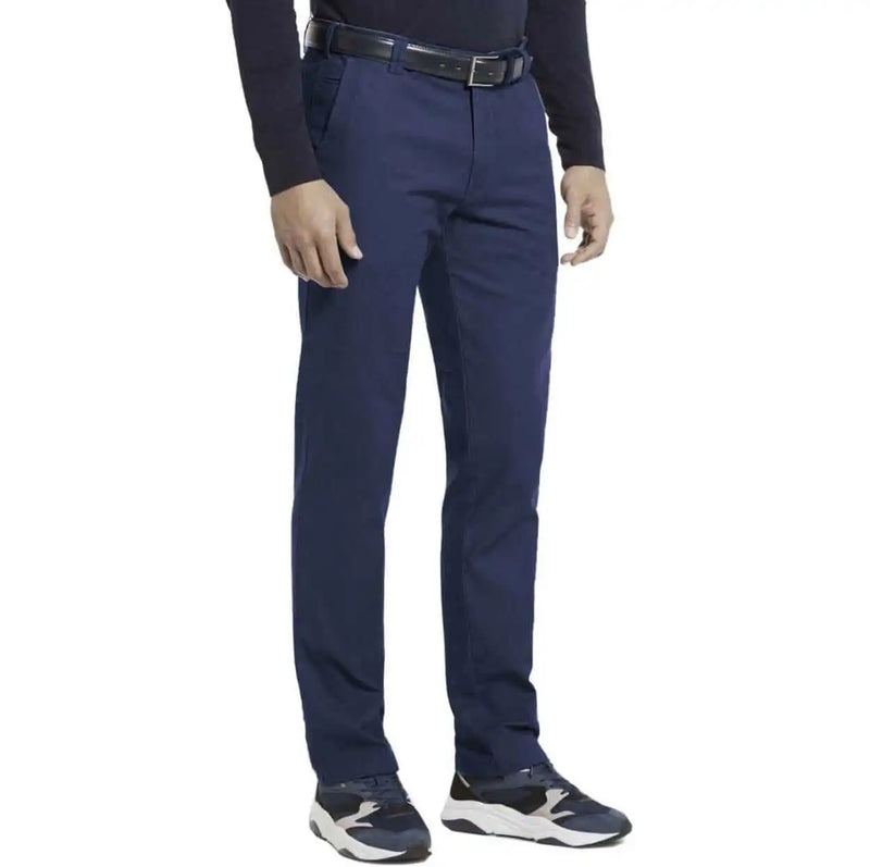 LCDN Luigi Stretch Mens Chino Trousers Navy