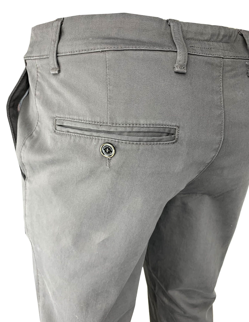 LCDN Stretch Mens Chino Trousers Grey