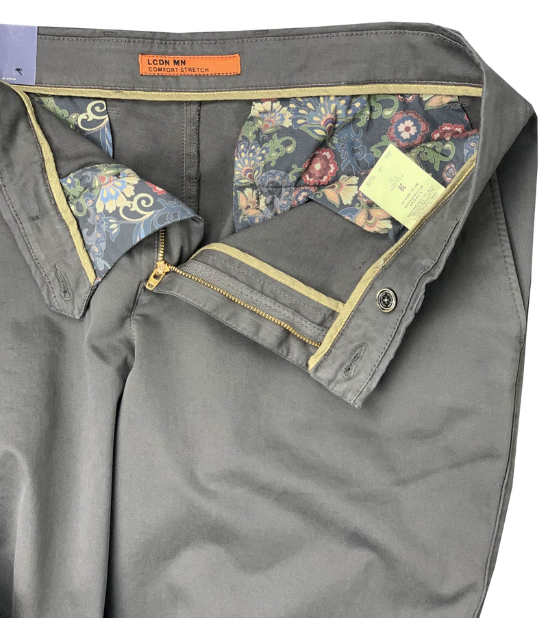 LCDN Stretch Mens Chino Trousers Grey