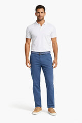 LCDN By Nalo Yansi Stretch Mens Chino Trousers Mid Blue Northern