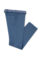 LCDN By Nalo Yansi Stretch Mens Chino Trousers Mid Blue Northern