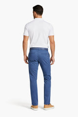 LCDN By Nalo Yansi Stretch Mens Chino Trousers Mid Blue Northern