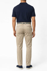 LCDN Men’s Chino Trousers Stretch Fit Straight Leg Beige Northern