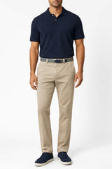 LCDN Men’s Chino Trousers Stretch Fit Straight Leg Beige Northern