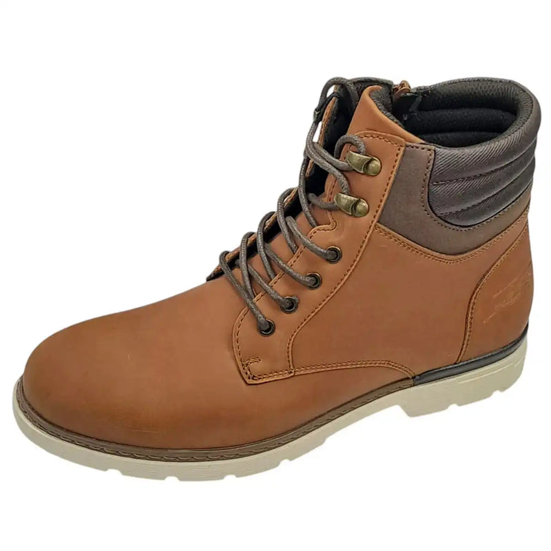 Lloyd & Pryce Mens Libbok Side Zip Combat Boots Camel Northern