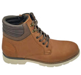 Lloyd & Pryce Mens Libbok Side Zip Combat Boots Camel Northern