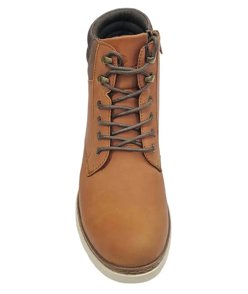 Lloyd & Pryce Mens Libbok Side Zip Combat Boots Camel Northern