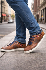 Lloyd & Pryce Mens Rasuku Sneakers Camel Northern Ireland Belfast