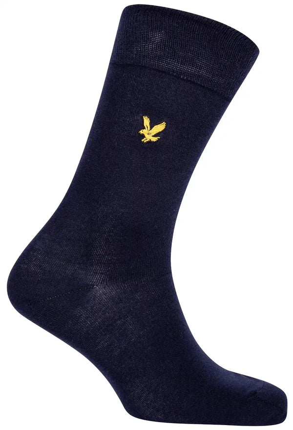 Lyle & Scott Angus 3 Pack Socks Navy 7-11UK