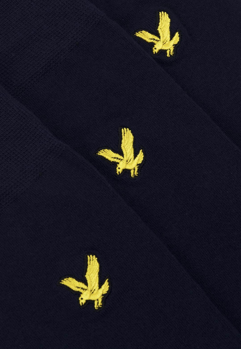 Lyle & Scott Angus 3 Pack Socks Navy 7-11UK