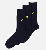 Lyle & Scott Angus 3 Pack Socks Navy 7-11UK