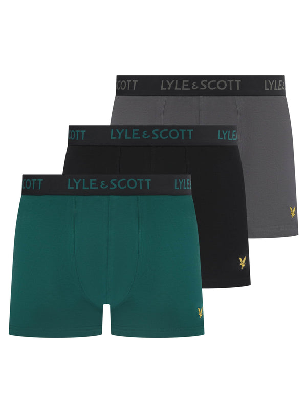 Lyle & Scott Barclay Boxers Bayberry/ Granite / Black Northern