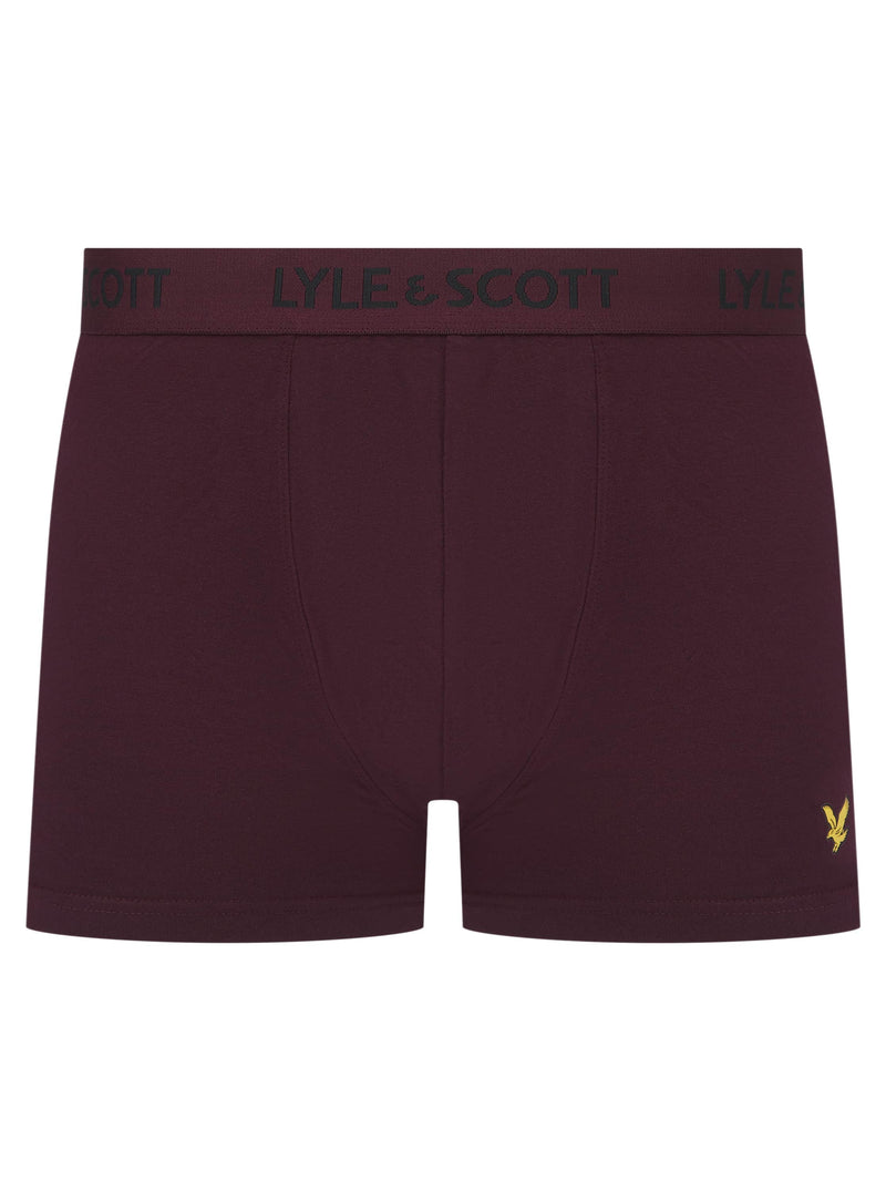 Lyle & Scott Barclay Boxers Climbing Ivy/ Salior Blue/ Wine Northern
