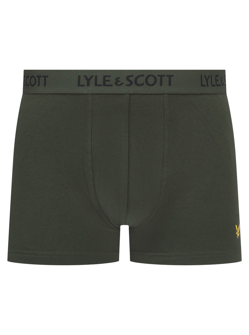 Lyle & Scott Barclay Boxers Climbing Ivy/ Salior Blue/ Wine Northern