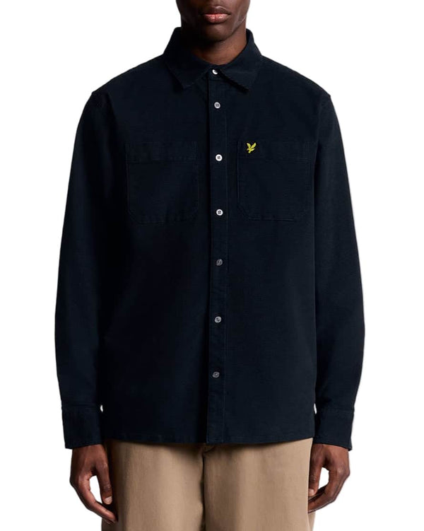 Lyle & Scott Corduroy Shirt Dark Navy Northern Ireland Belfast
