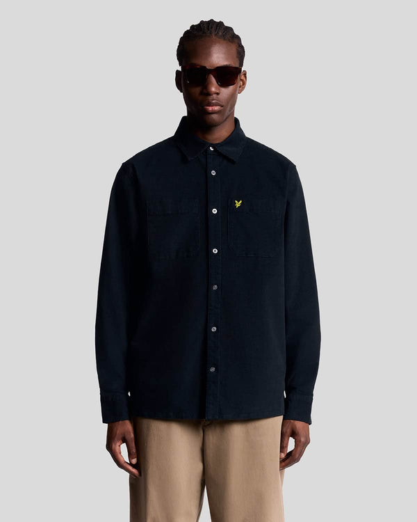 Lyle & Scott Corduroy Shirt Dark Navy Northern Ireland Belfast