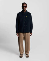 Lyle & Scott Corduroy Shirt Dark Navy Northern Ireland Belfast