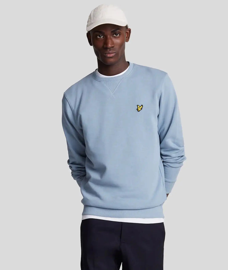 Lyle & Scott Crew Neck Sweatshirt Crafted Blue Northern Ireland