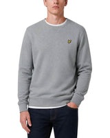 Lyle & Scott Crew Neck Sweatshirt Mid Grey Marl Northern Ireland