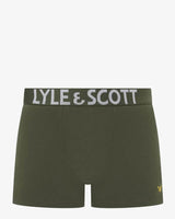 Lyle & Scott Daniel Boxer Briefs 3 Pack Pumice Stone/Beetle/Black