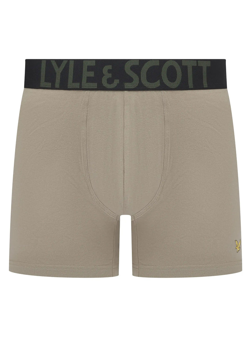 Lyle & Scott Daniel Boxers Silver Sage/ Climbing Ivy / Black Northern