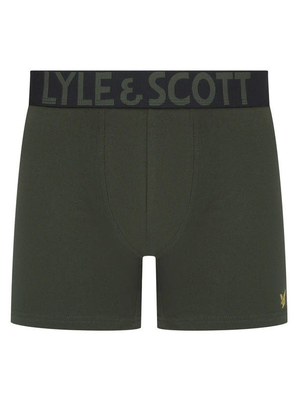 Lyle & Scott Daniel Boxers Silver Sage/ Climbing Ivy / Black Northern