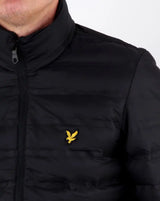 Lyle & Scott Funnel Neck Wadded Jacket Black Northern Ireland Belfast