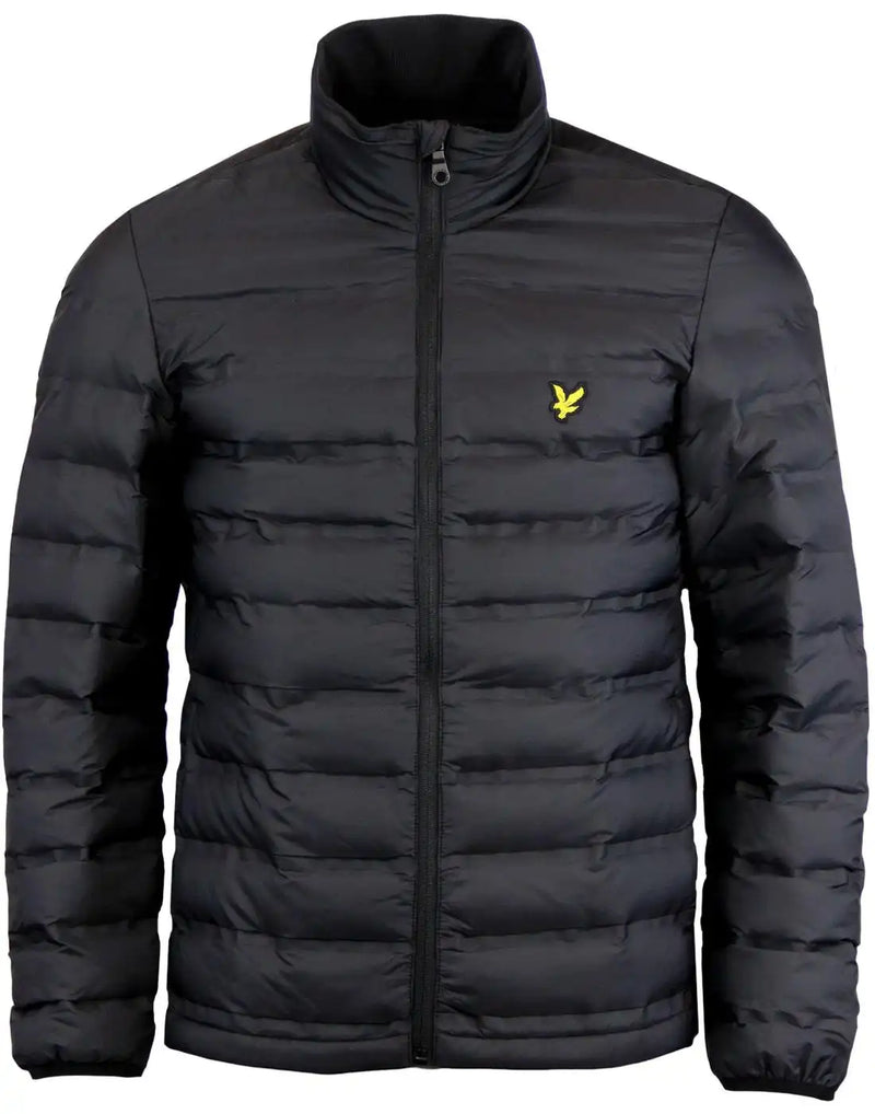 Lyle & Scott Funnel Neck Wadded Jacket Black Northern Ireland Belfast