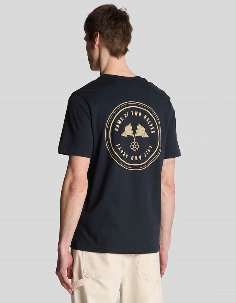 Lyle & Scott Game Of Two Halves T-Shirt Dark Navy/Mojave Northern