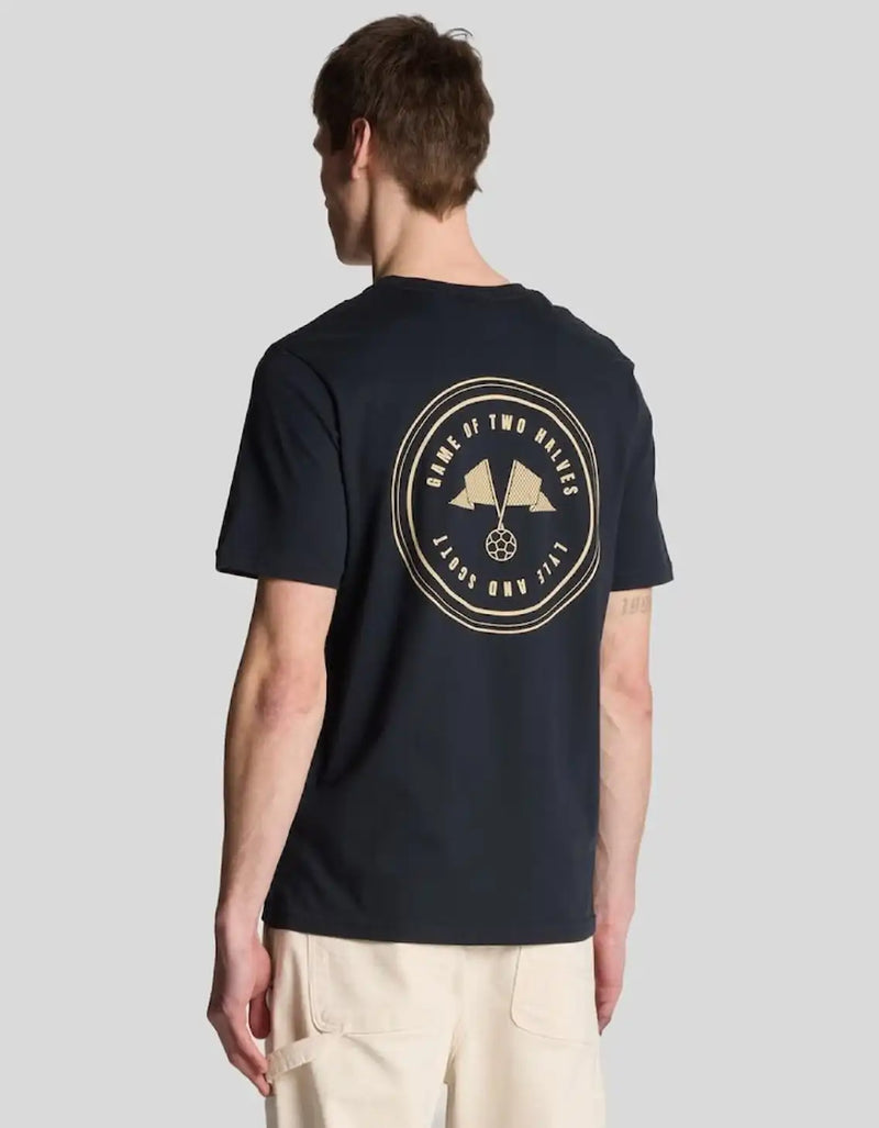 Lyle & Scott Game Of Two Halves T-Shirt Dark Navy/Mojave Northern