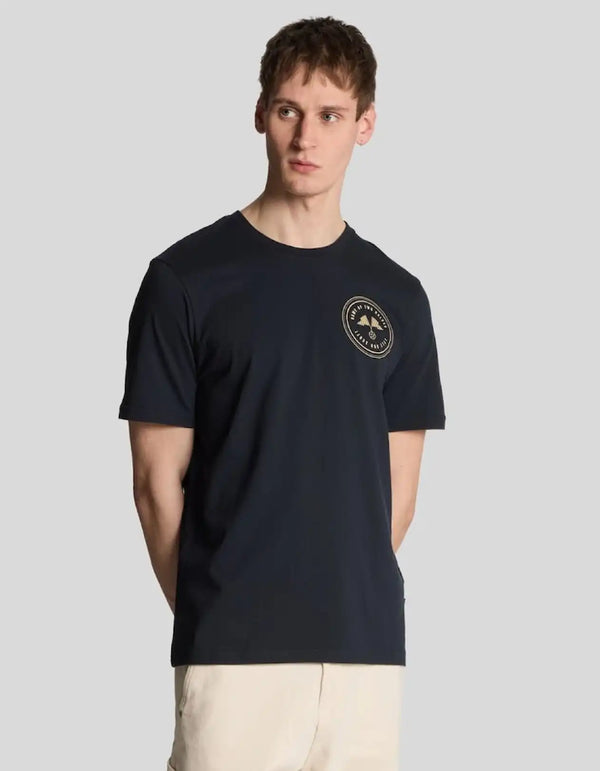 Lyle & Scott Game Of Two Halves T-Shirt Dark Navy/Mojave Northern