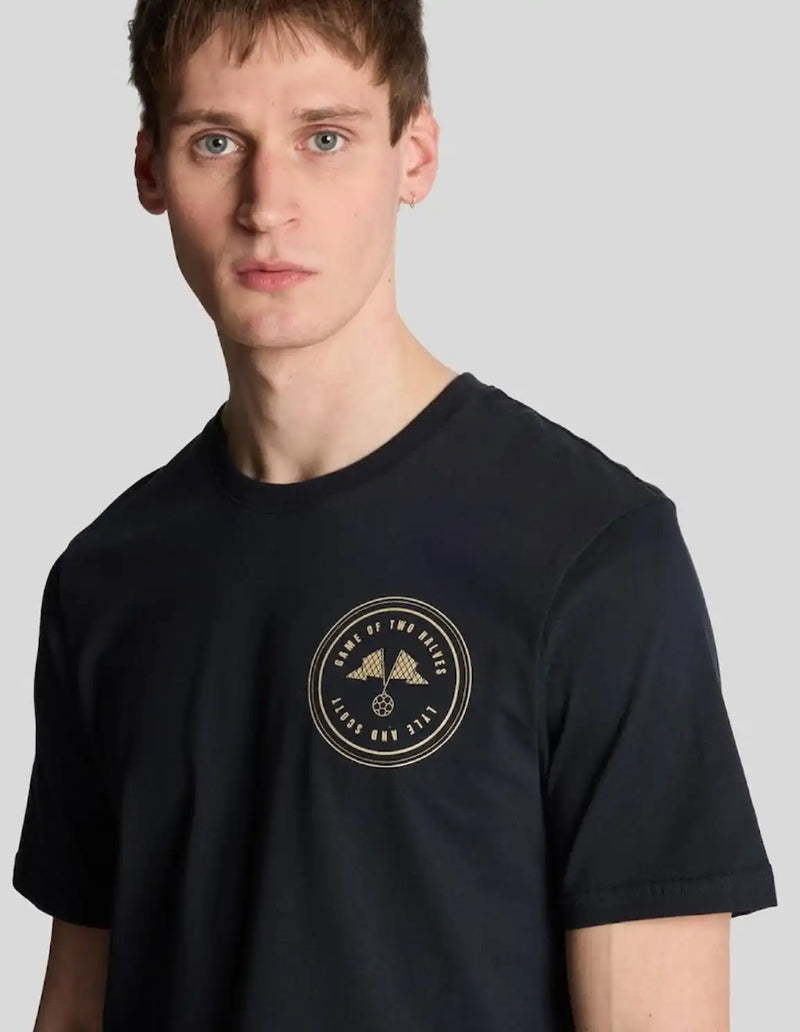 Lyle & Scott Game Of Two Halves T-Shirt Dark Navy/Mojave Northern