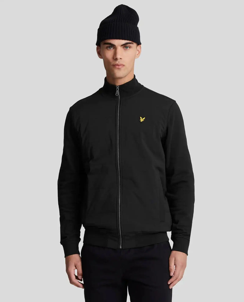 Lyle & Scott Hybrid Baffled Track Jacket Jet Black Northern Ireland