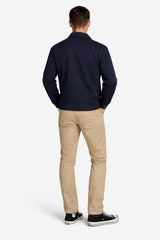 Lyle & Scott Lightweight Enzyme Wash Overshirt Dark Navy Northern