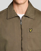 Lyle & Scott Lightweight Enzyme Wash Overshirt Khaki Ash Northern
